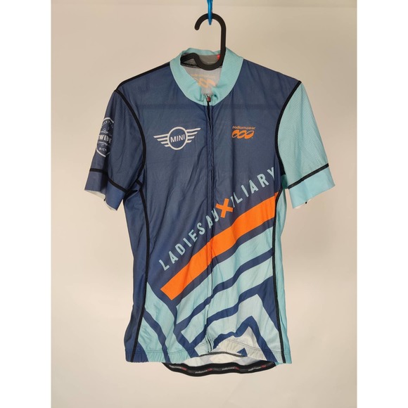 (V) Podium Wear Women cycling jersey sport sz L USA made Ladies Auxiliary - Picture 2 of 7